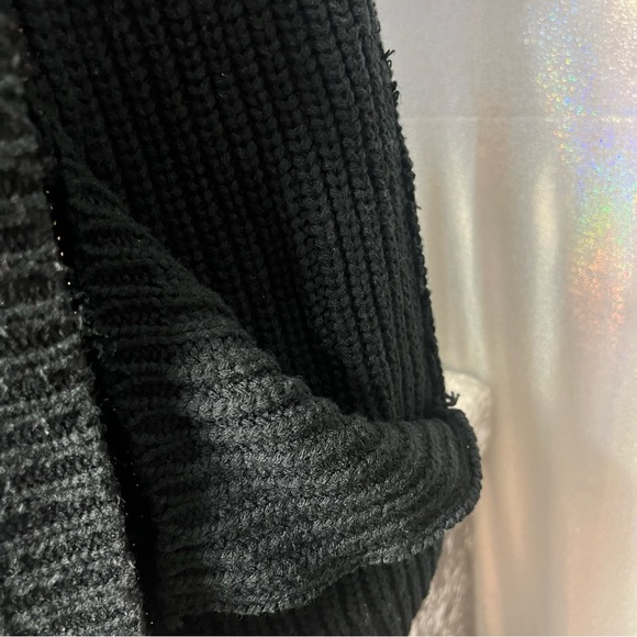 John + Jenn coat jacket cardigan multi style zipper black leather look sleeve - Picture 5 of 5